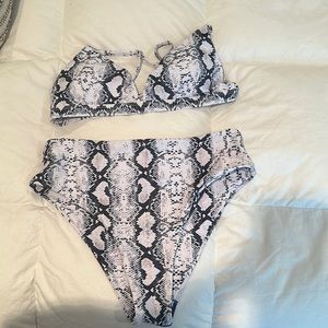 High waisted bathing suit